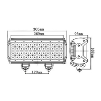 Epistar led light bar / verstraler 144watt 144W